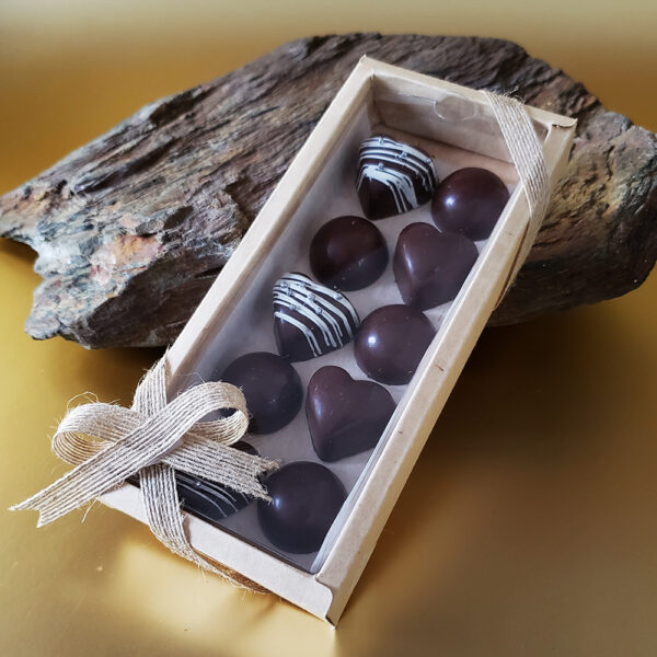 Caja de 10 pzas chocolates.